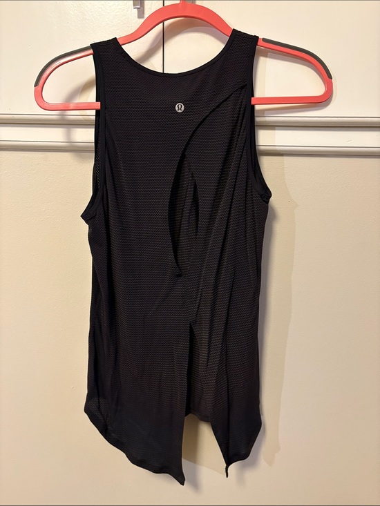 lululemon athletica Tops - lululemon athletica Black Performance Tank with Tie Back Design Option